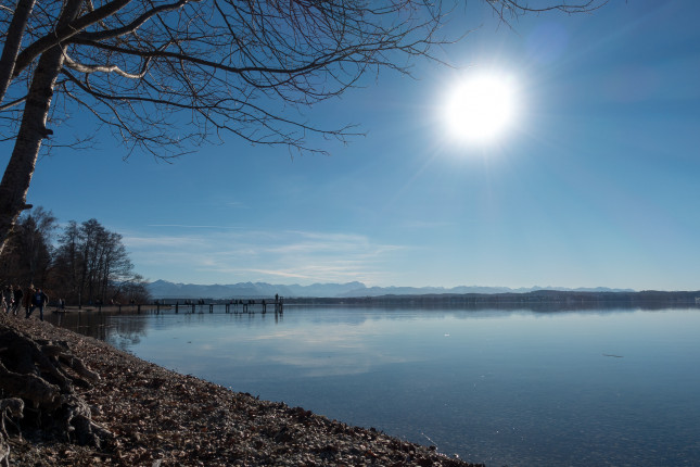 Starnberger See - Blick in die Alpen