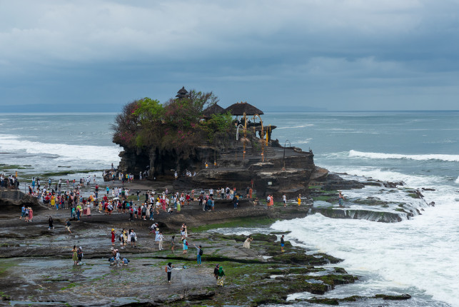 Bali - Pura Tanah Lot, Wassertempel im Süden.