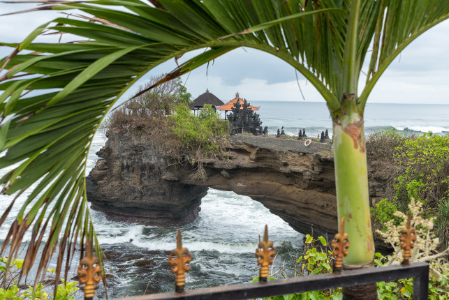 Ein weiteres Bild von der Tempelanlage bei Pura Tanah Lot, Bali.