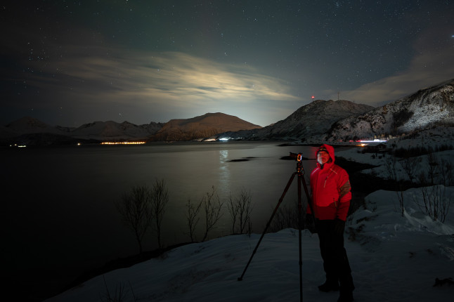Minus 17 Grad. Warten auf das Polarlicht